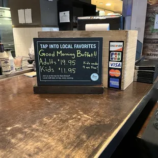 Breakfast menu price