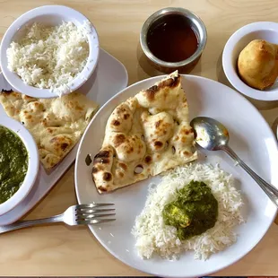 Saag Paneer Lunch combo Available 11-3 /M-Fri