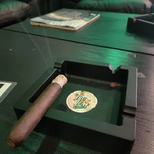 Home work coffee and a cigar in the morning? Yes Please!! House blend coffee on POINT!!