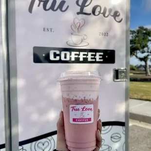 PINK chai with Pink vanilla cold foam