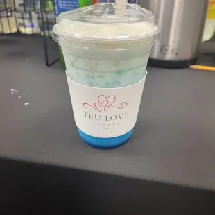 Blue Raspberry Italian Cream soda