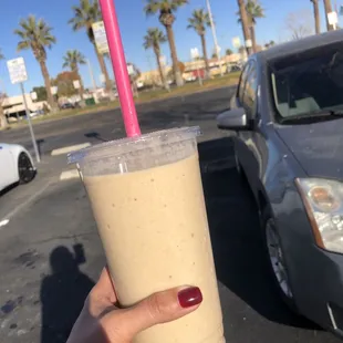 First time here and peanut butter smoothie was very good and I added protein.
