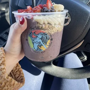 This was the 24oz Happy Buddha Açaí bowl. Worth the price.