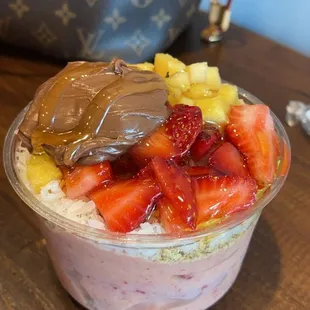 Caribbean Passion Bowl with Nutella added on top!