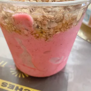 Guava pitaya bowl with granola