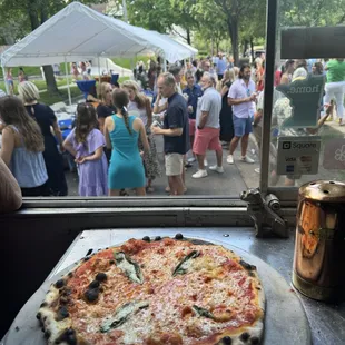Pizza. 300 People.