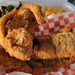 Fried whiting