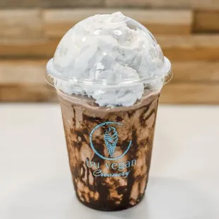 a cup of ice cream