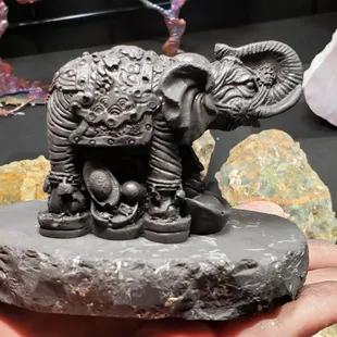 Shungite elephant