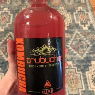 32 oz bottle with some dragonfruit kombucha