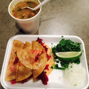 Tacos de Pastor &amp; Borracho beans