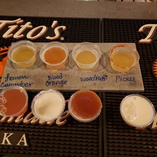 Beer Flight at Beard Science Sour House, onsite brewery at the Truck Yard