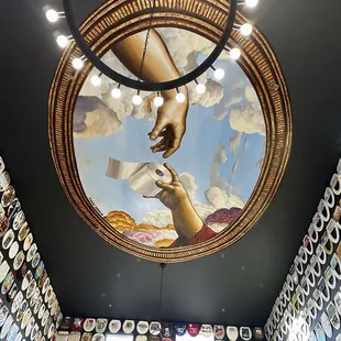 Toilet seat museum/ upstairs bar