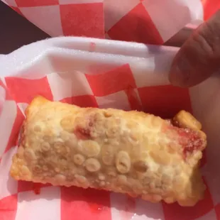 Cherry cheesecake roll