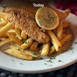 Catfish and fries.