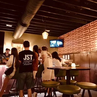 TV and bar
