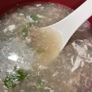 Beef with Cilantro Soup one of our favorites.