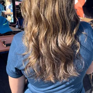 Before hair extensions