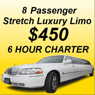 Flat Rate! Includes transport of 8 passengers maximum, Tax, License Fuel included! **Gratuity &amp; Credit Card Fee Extra.