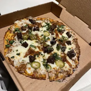 Bison Sausage Pizza