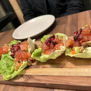 Wild caught tuna lettuce wraps