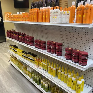 Shampoos and hair care.