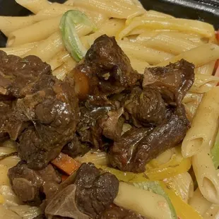 Oxtail Rasta pasta