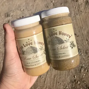 Lemon creamed honey and chai creamed honey, two of my favorites!