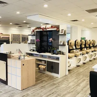 Pedicure area