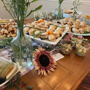 Wildflower themed baby shower