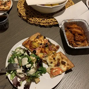 Garden Salad South Pizza Weather Vane Pizza Wings