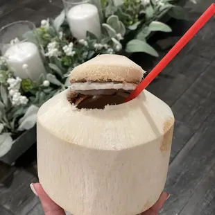 Even went home with coconut water