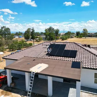 Solar Install in Madera Custom Home