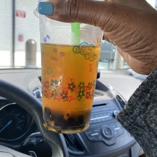 Passionfruit Boba - it was so good. It did not make it home.