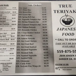 Menu 10/2024