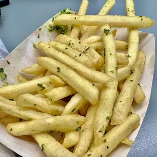 Garlic fries where the better part of the meal