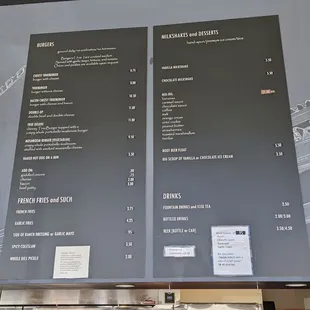 Inside. Menu.