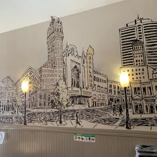 DT Oakland interior mural