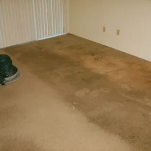 Prior to cleaning with Traffic lane cleaner