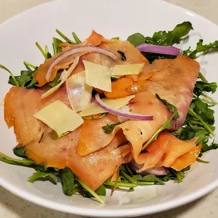 Smoke Salmon Carpaccio