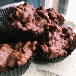 a pile of chocolates