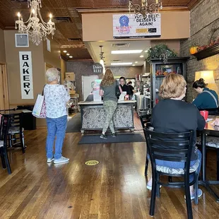 customers in a restaurant