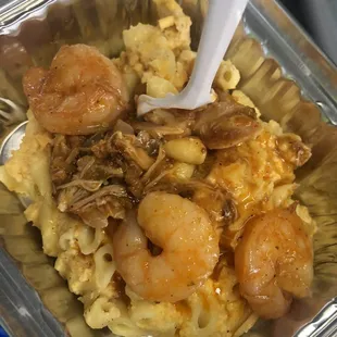 Sofrito chicken Mac &amp; cheese