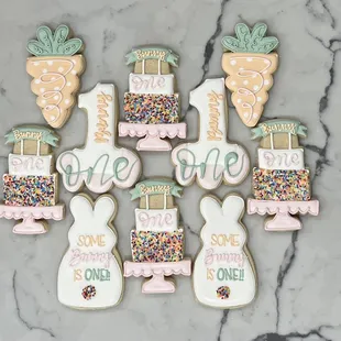 Some Bunny is ONE birthday bunnies