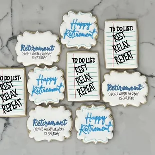 Retirement cookies