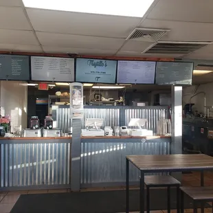 the interior of the restaurant