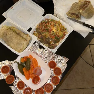 burritos and wraps, food