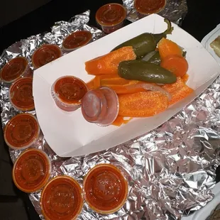 Hot carrots $2.65