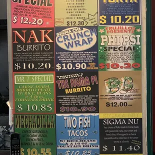 Special Menu