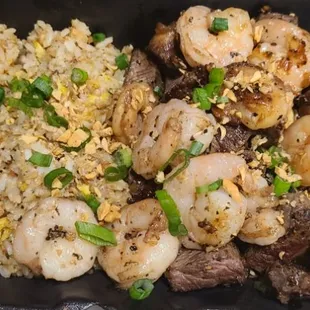 Hibachi surf and turf regular portion